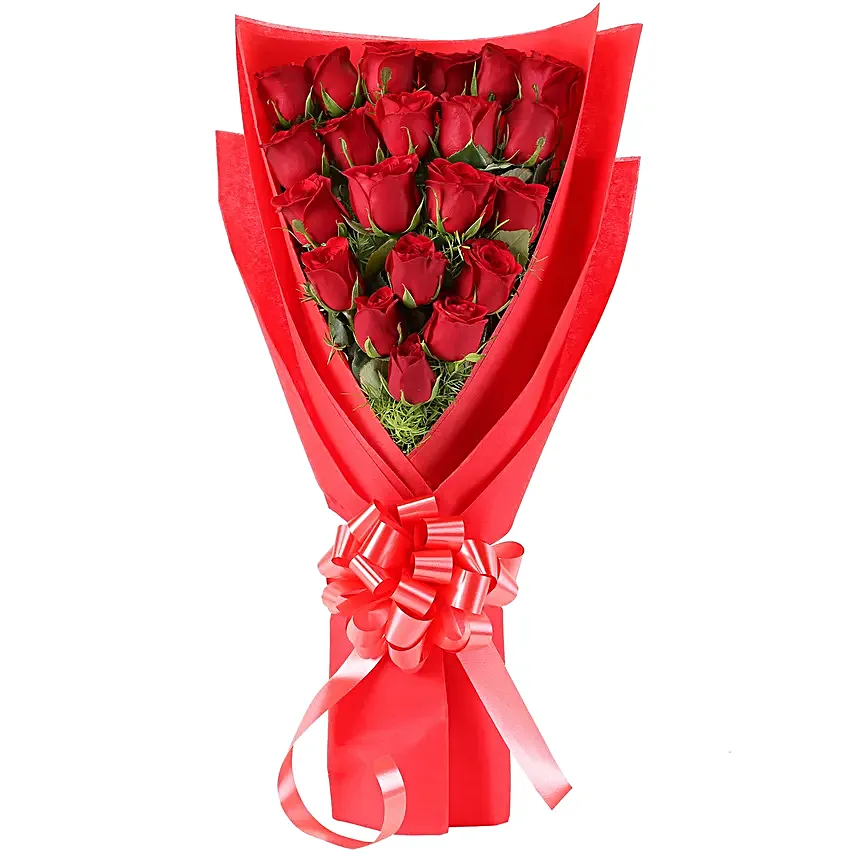 Send Premium 21 Red Roses Bouquet | Romantic Gift – Bdayfy